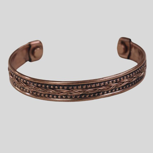 Copper Bracelet Double Twist Pattern image 0