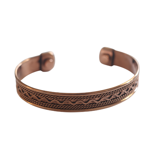 Copper Wave Bracelet image 0