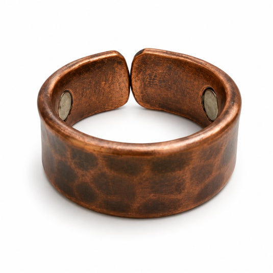 Copper Rings Open Cuff Adjustable Ring Unisex