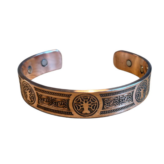 Copper Tree of Life Magnetic Bracelet image 0