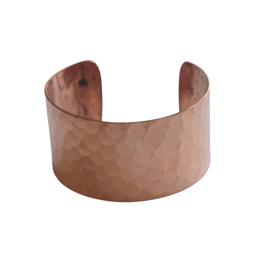 Hammered Copper Cuff Bracelet image 0