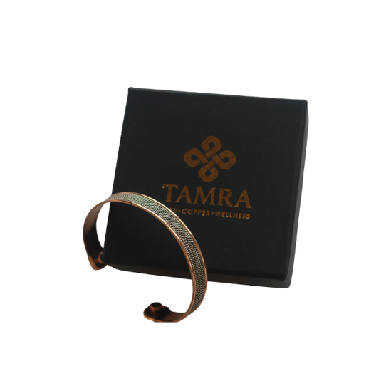 Copper Weave Cuff Bracelet image 1