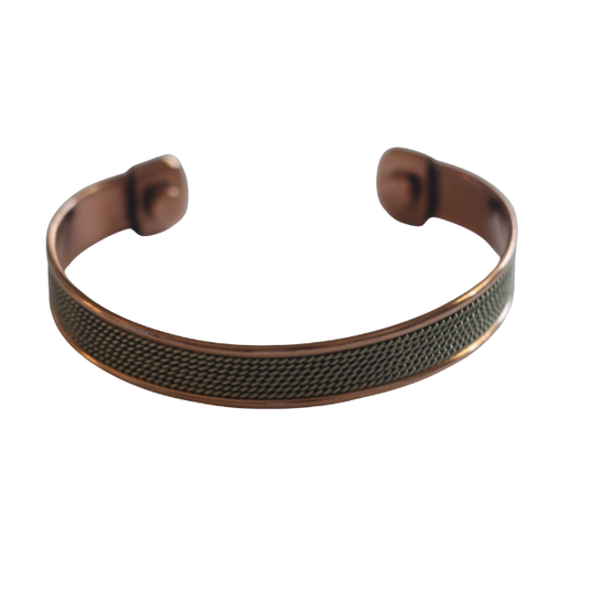 Copper Weave Cuff Bracelet image 0