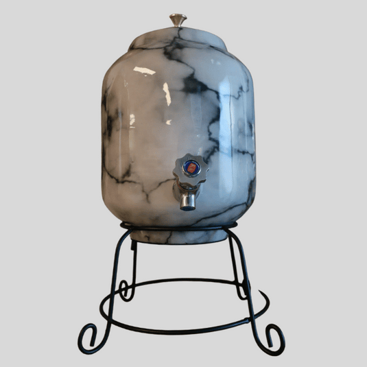 Copper Water Dispenser- Cement Print - 8 Litre image 0