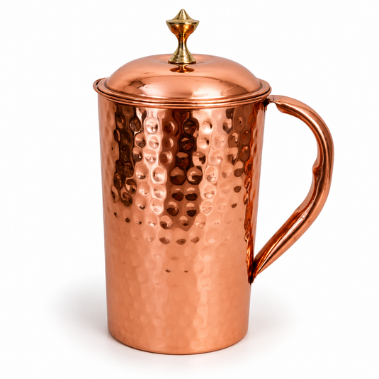 Copper Water Jug Hammered (1.5ltr)
