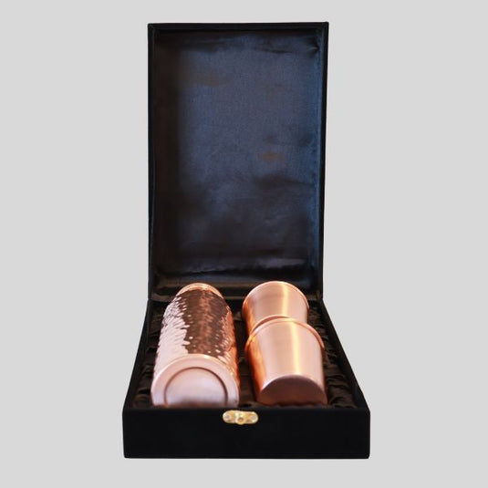 Copper Water Bottle Gift Set image 2