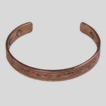 Copper Bracelet Floral design image 0