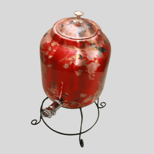Copper Water Dispenser Red Print (8 ltr) image 1