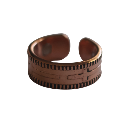 Copper Link Band Ring image 0