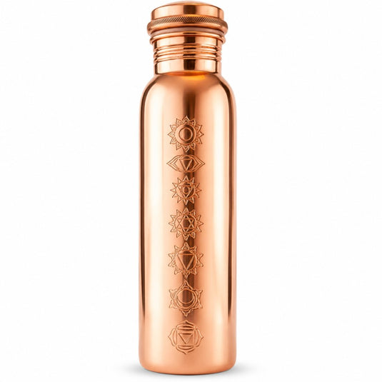 Sevenfold Harmony Chakra Print Copper Bottle - 950 ml