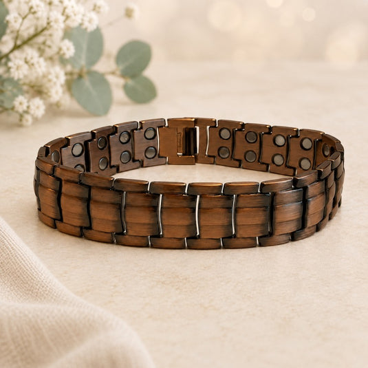 Atlas Magnetic Copper Link Bracelet