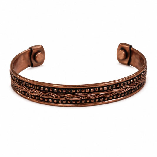 Copper Bracelet Double Twist Pattern