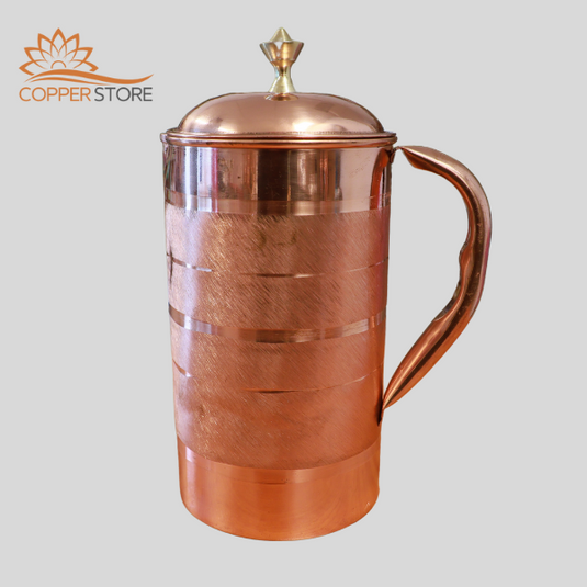 Copper Water Jug Deluxe Design (1.5ltr) image 0