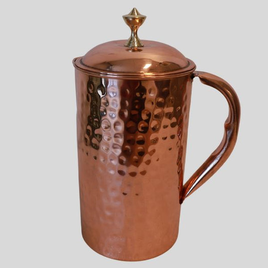 Copper Water Jug Hammered (1.5ltr) image 0