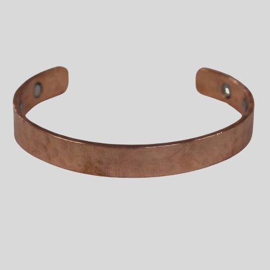 Copper Bracelet Hammered Design image 0
