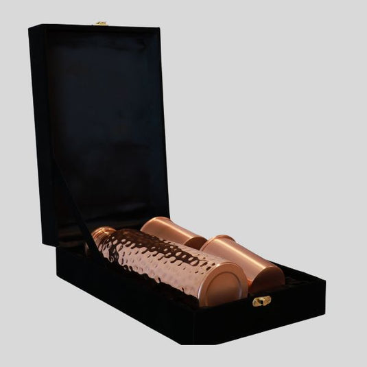 Copper Water Bottle Gift Set image 0