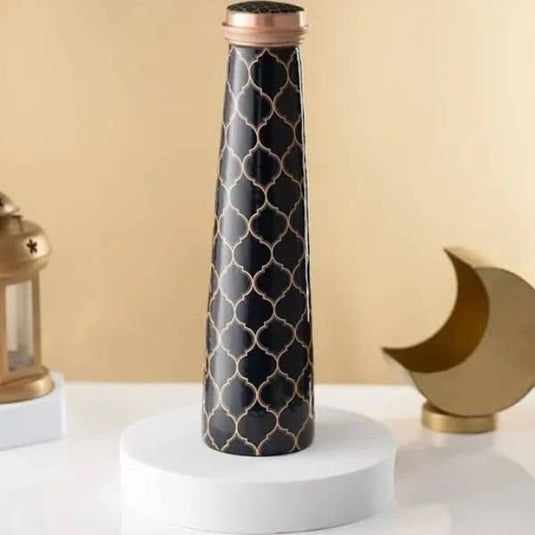 Black Print Tall Copper Bottle - 950mL image 0