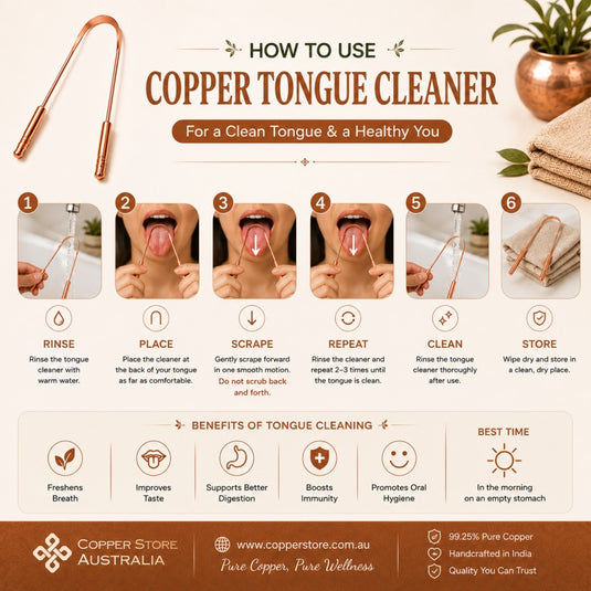 Copper Tongue Scraper